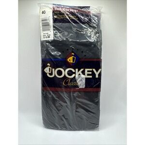 NEW Vtg‎ 1996 Genuine Jockey Full-Rise Classic Men's Brief Underwear Sz 40 BLACK